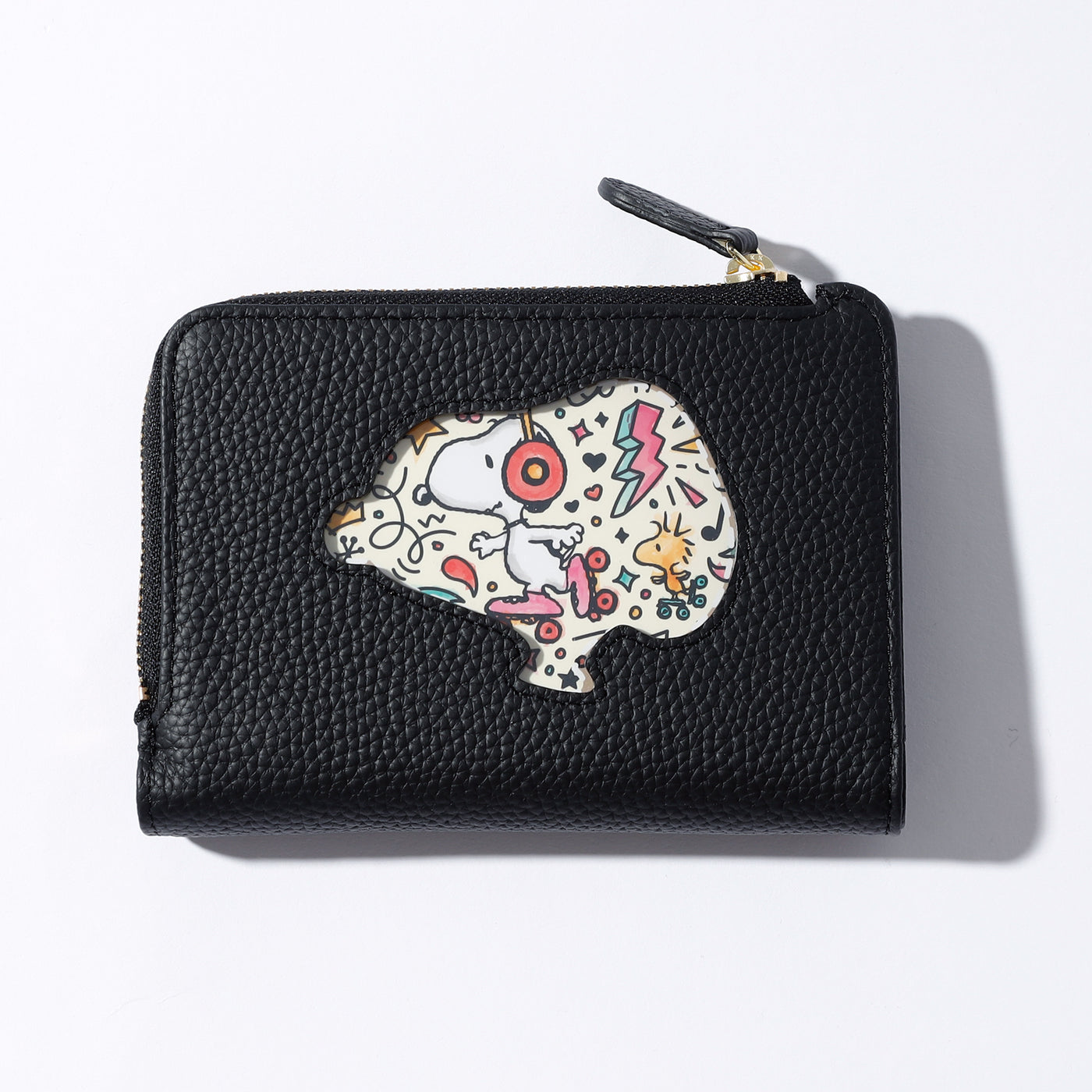 SNOOPY/スヌーピー◆窓付シリーズ/LF二つ折れ財布◆未使用/おまけ付き♡ 日常で使える大人のためのレザー雑貨、SNOOPY LEATHER COLLECTION
